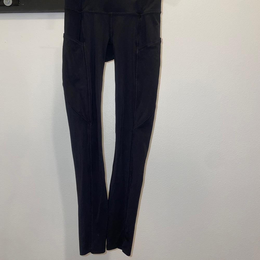 Black Lululemon Fast and Free High-Rise Leggings